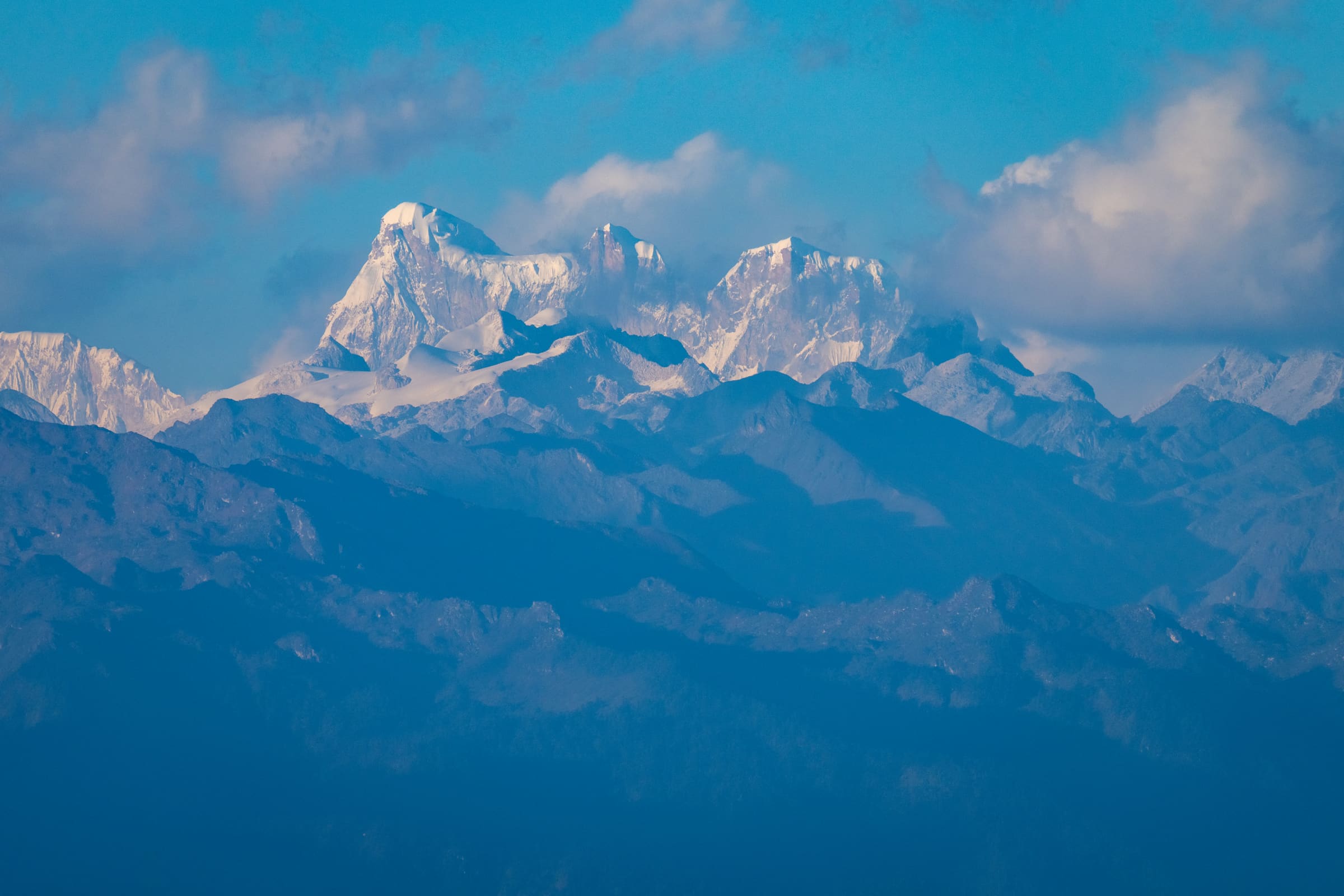Himalayan mountain view in Bhutan